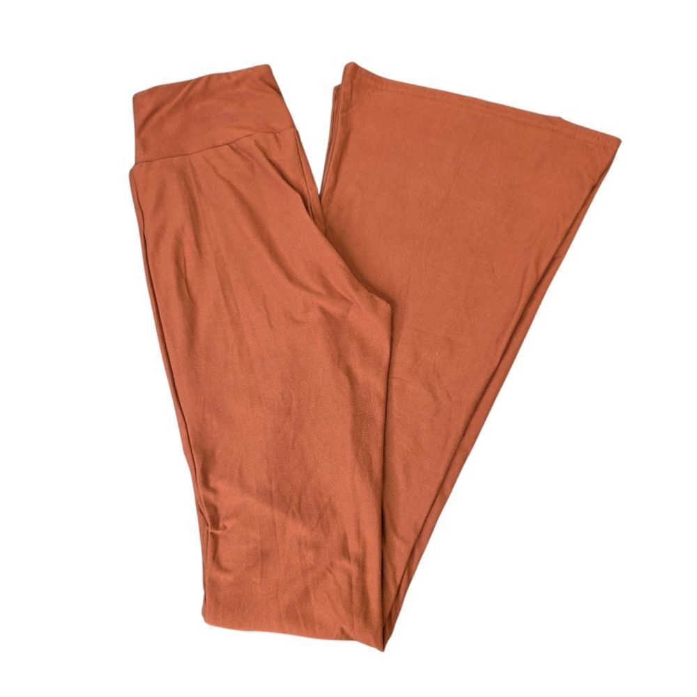 No Boundaries Women's S Burnt Brown Flare Leggings